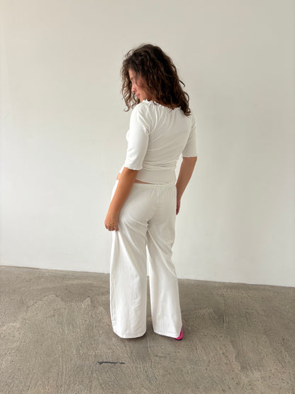 The Camille Trousers - White