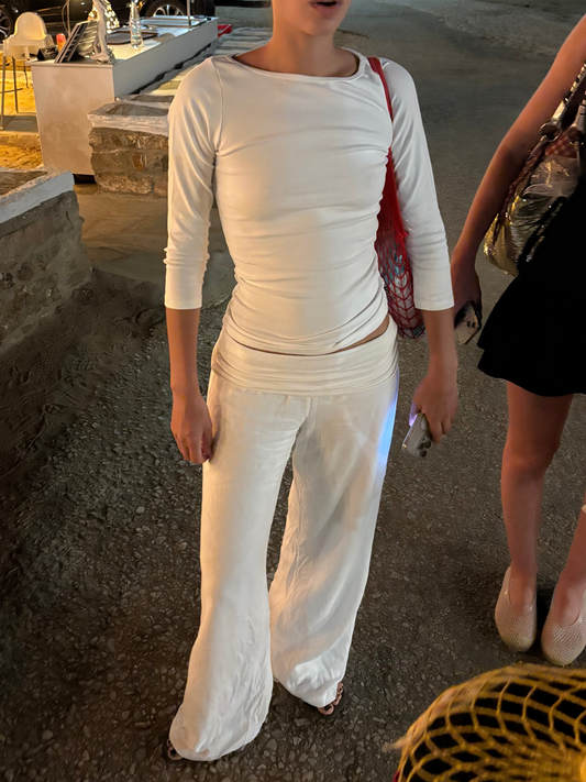 The Alma Trousers - White