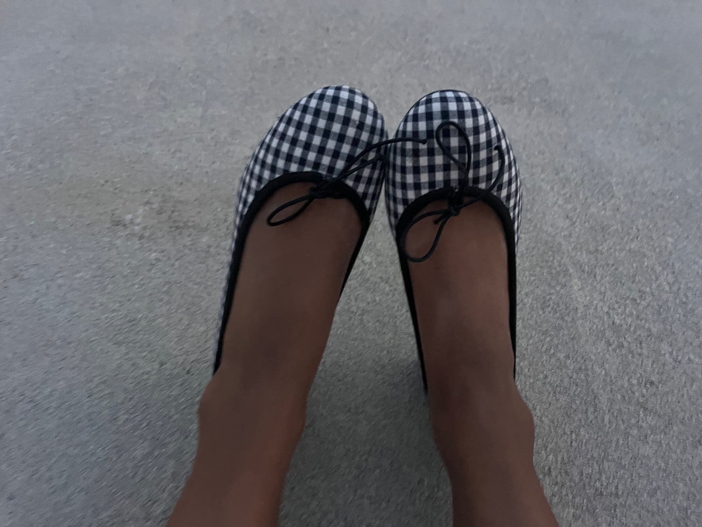 The Nancy Ballerinas- Navy Gingham