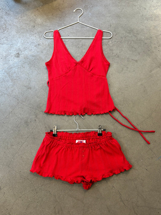 The Celine Vest - Red