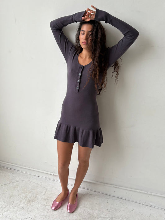 The Sylvie Dress- Charcoal