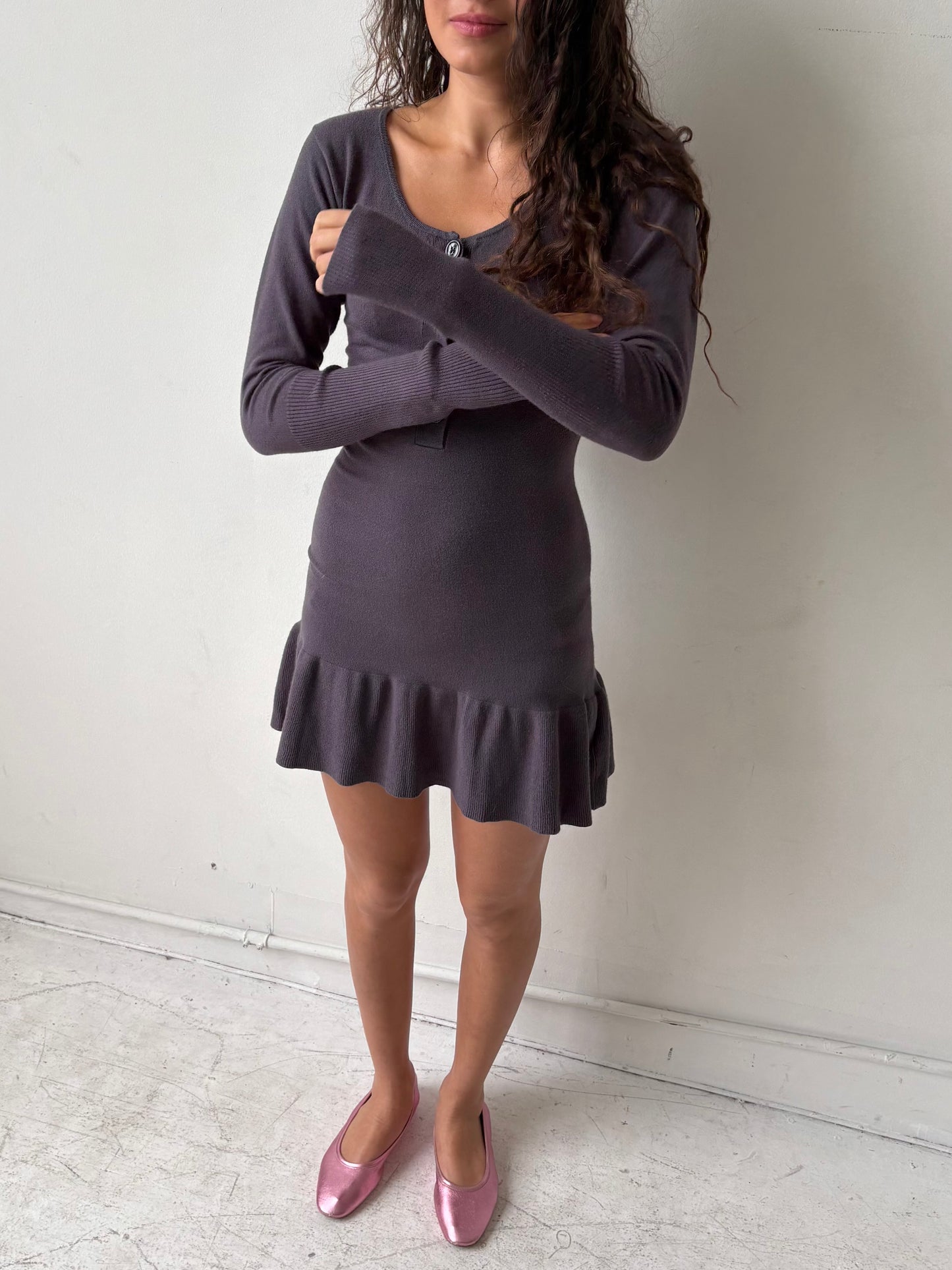 The Sylvie Dress- Charcoal