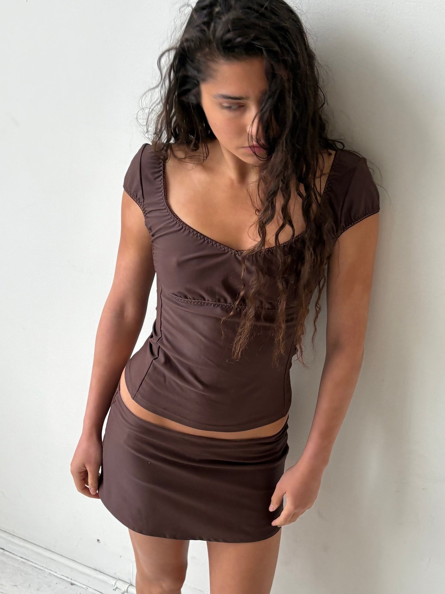 The Isla Skort - Brown