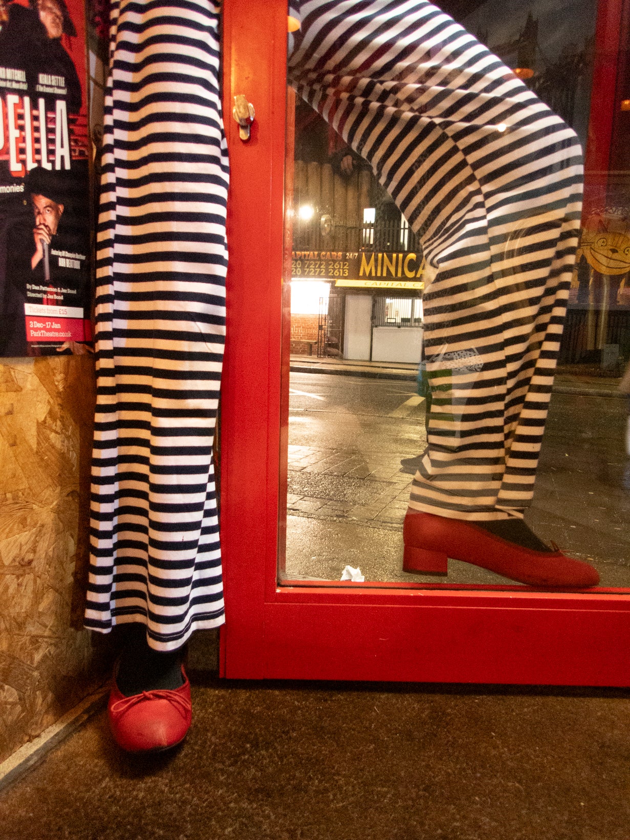 The Mia Trousers - Navy Stripe