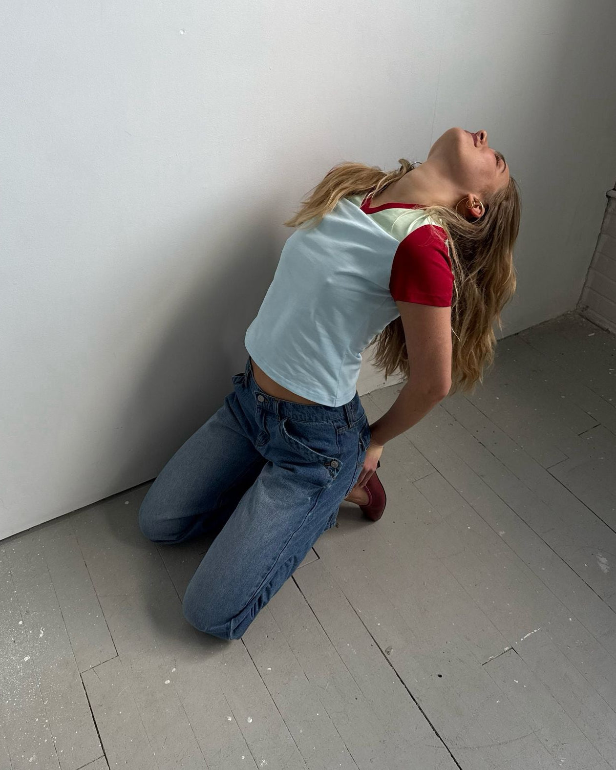 The Eva Tee - Green Block