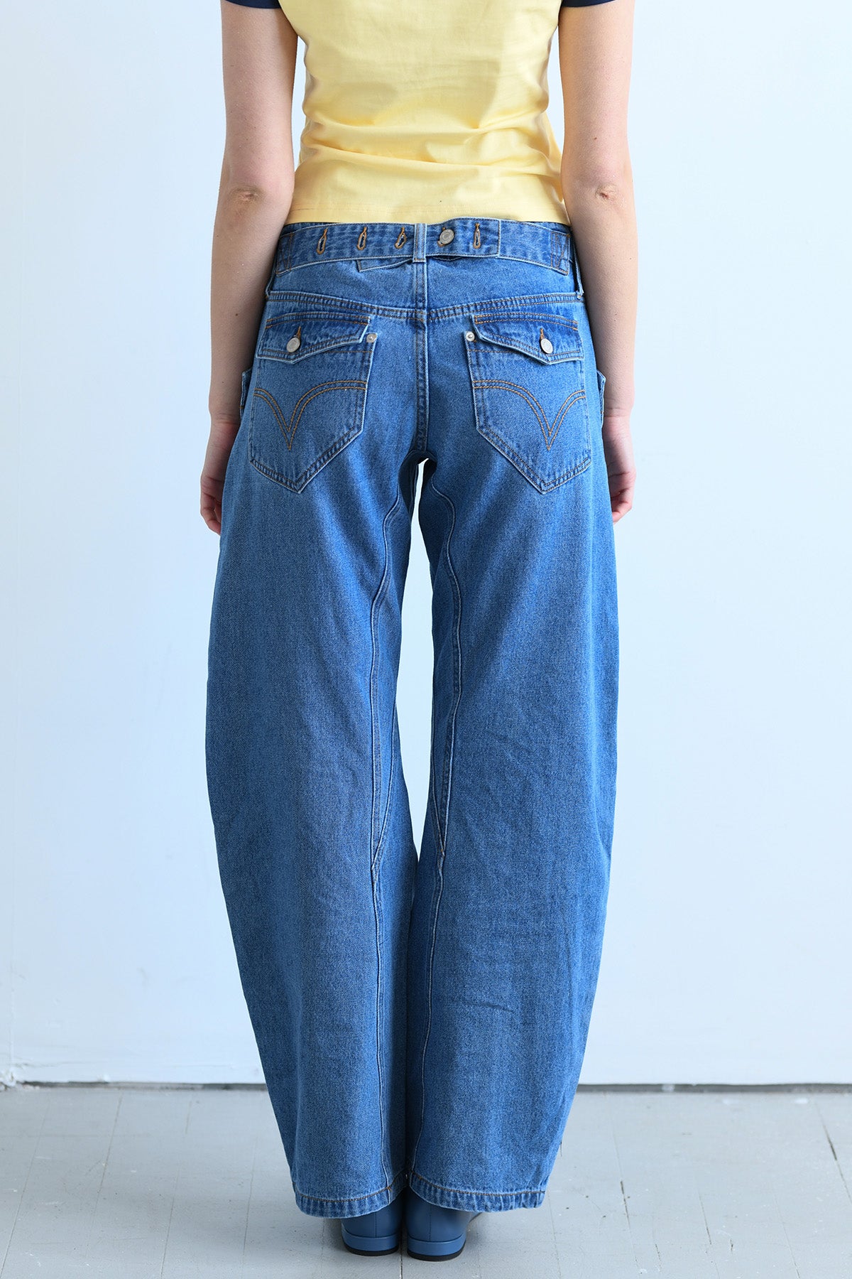 The Maria Buckle Back Jean - Fade Wash