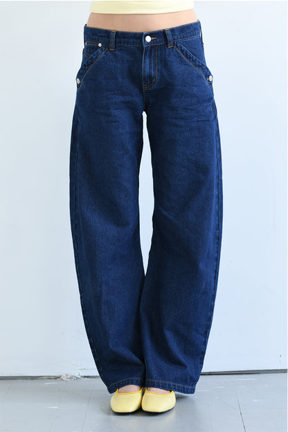 The Maria Buckle Back Jean - Indigo Rinse