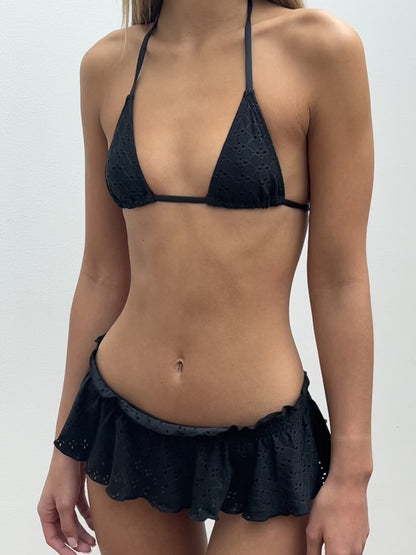 The Dolly Bikini - Black Broderie