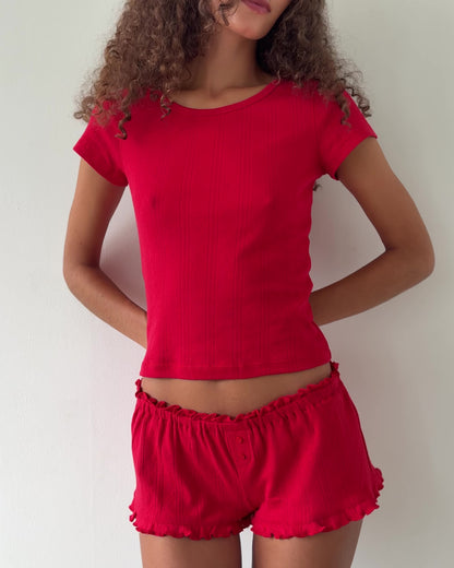 The Celine T-Shirt - Red
